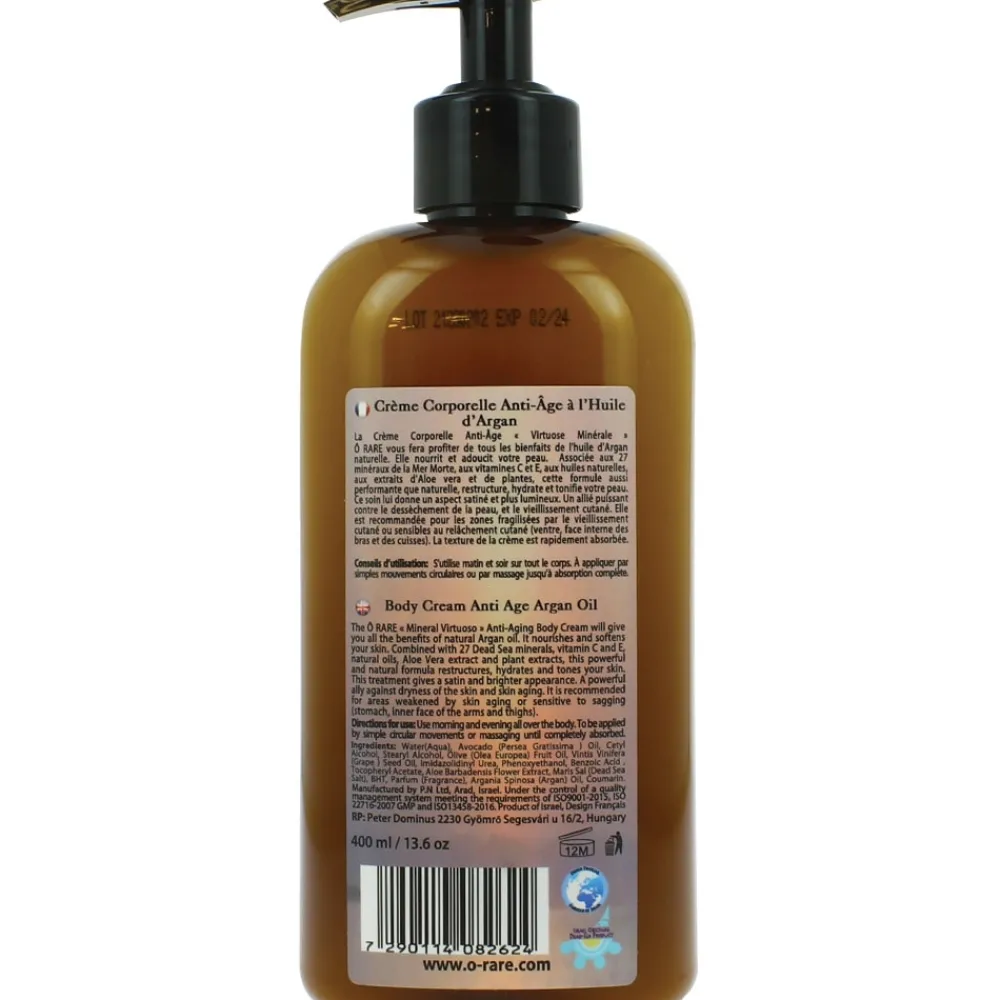 Crème corporelle anti-âge à l'huile d'argan - Virtuose minérale>O RARE Best