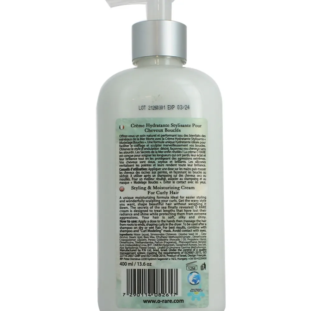 Crème hydratante stylisante pour cheveux bouclés>O RARE Hot