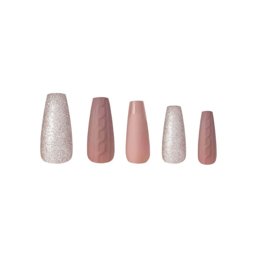 FAUX ONGLES GLAMOROUS NAILS - SPICED MOCHA>W7 New