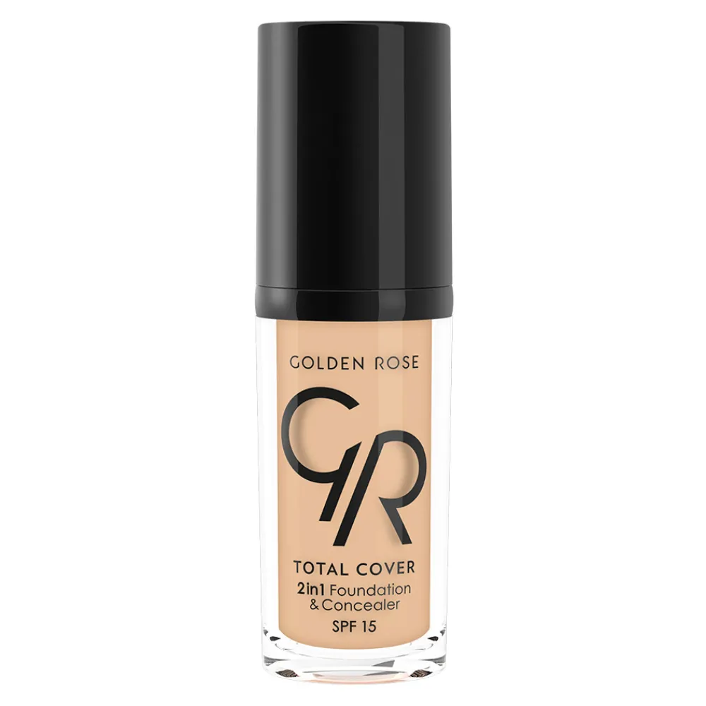 Fond de teint et correcteur 2 en 1 - Total Cover - N02 Ivory>GOLDEN ROSE Clearance