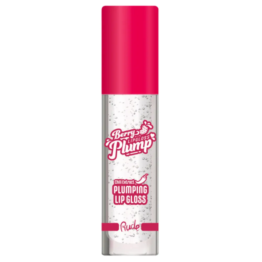 Gloss repulpant berry plump - Crystal Clear>RUDE COSMETICS Outlet