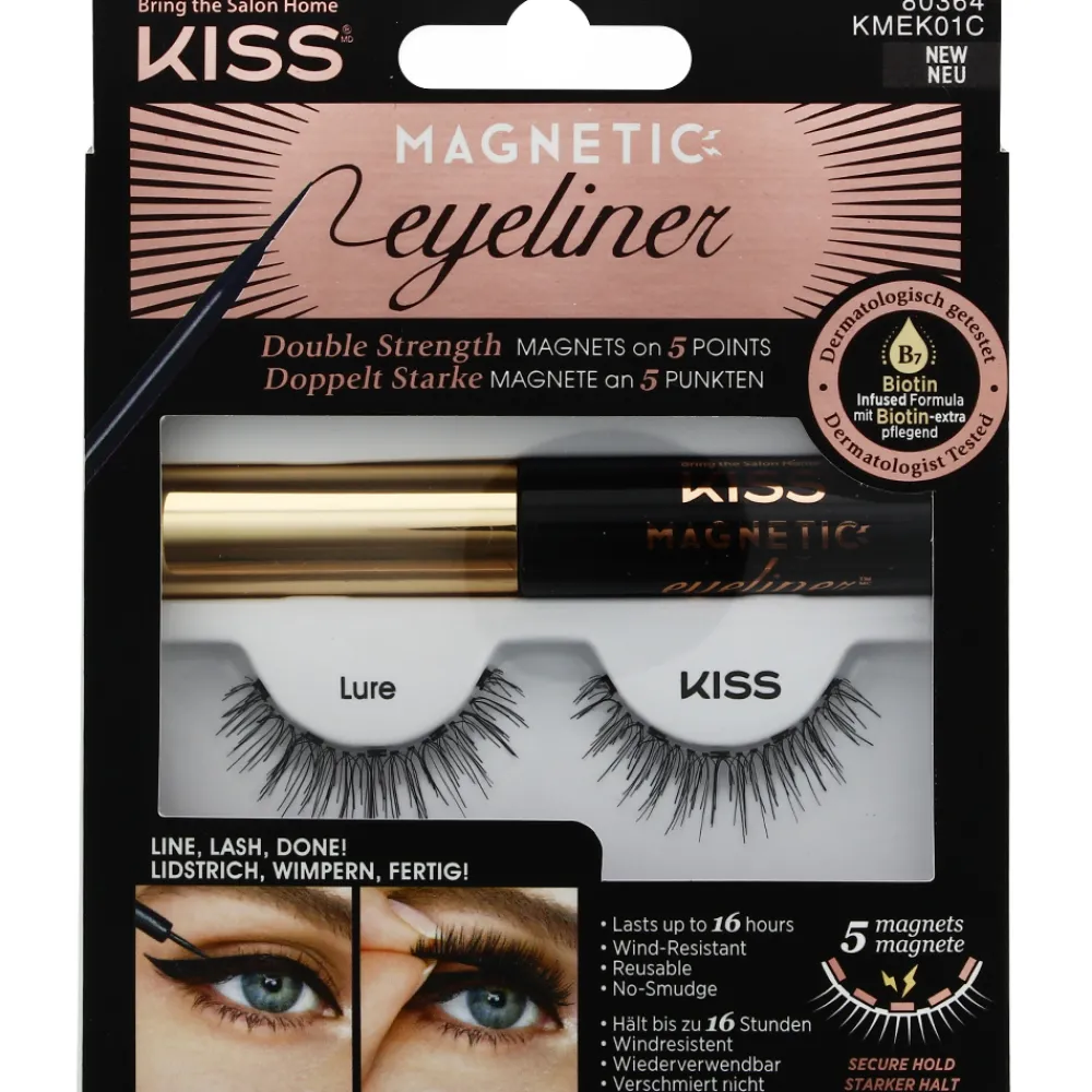 Kit faux-cils Magnetic eyeliner 01>KISS USA New