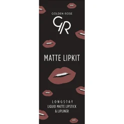 Kit lèvres Matte lipkit - Rose taupe>GOLDEN ROSE New