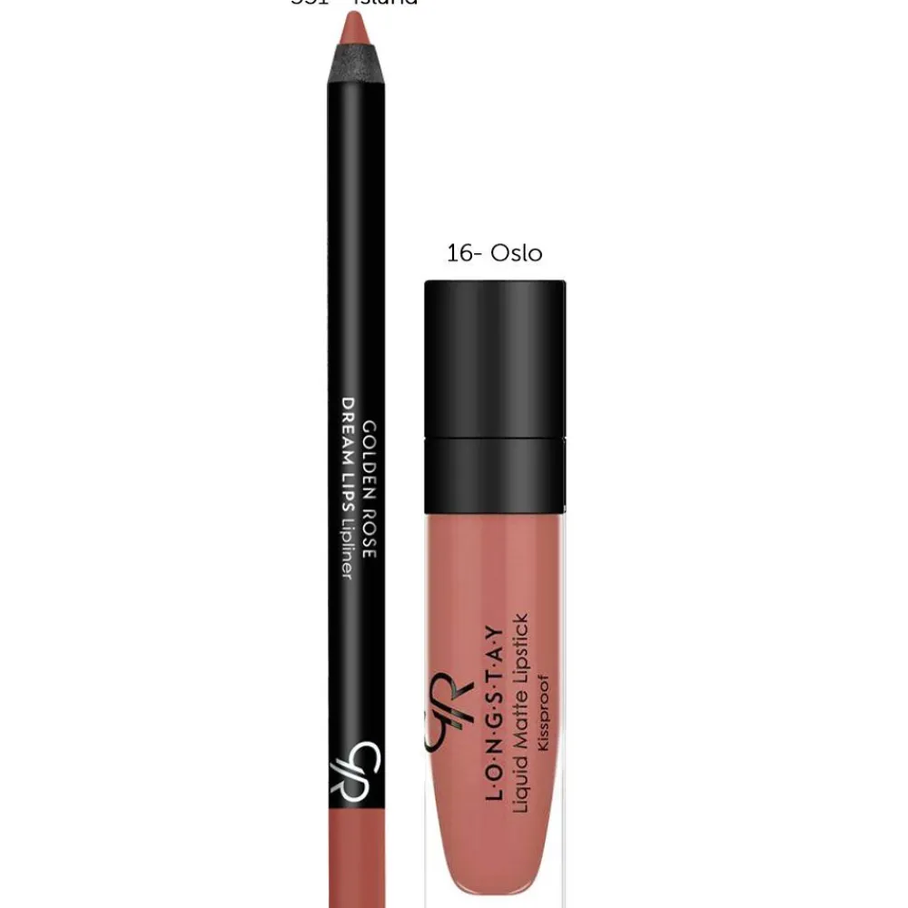 Kit lèvres Matte lipkit - Warm sable>GOLDEN ROSE Online