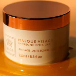 Masque visage imprégné d'or 24K><noscript><img width=