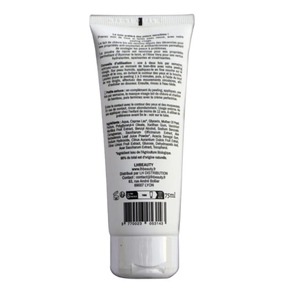 Peeling visage au lait de chèvre bio>LH BEAUTY Online