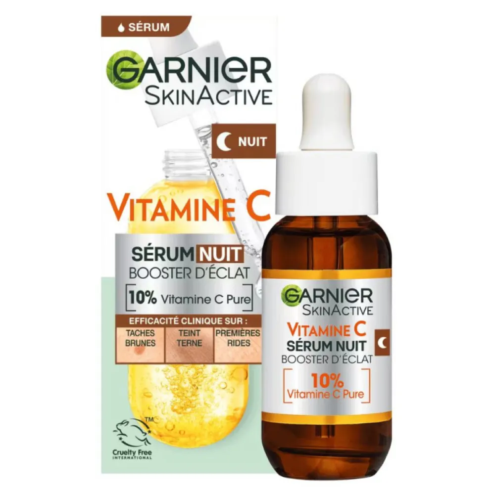 Sérum nuit éclat à la vitamine C>GARNIER Fashion
